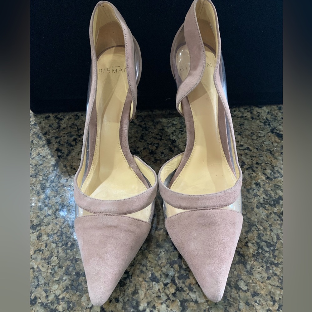 Alexandre Birman Suede D’Orsay Pumps